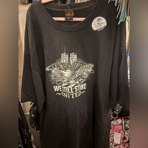 Men’s Biker We Will stand United TShirt - Picture 1 of 4